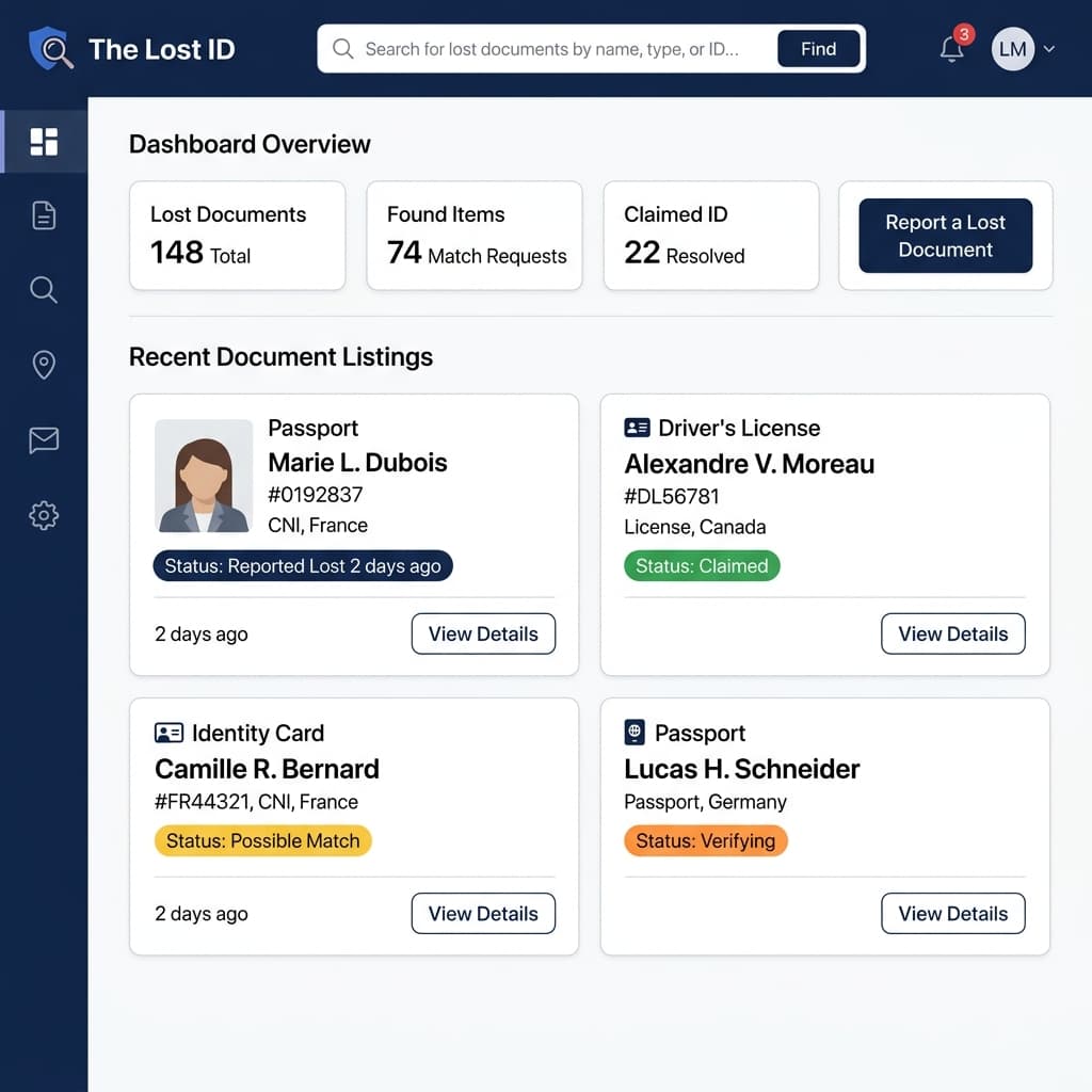 The Lost ID: Plateforme Citoyenne de Retrouvailles